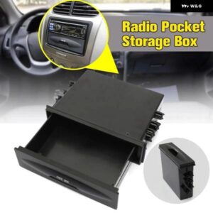 汎用 カー 収納 ボックス CX-38 シングルレイヤー オートシングルDINダッシュ ラジオ 取り付けポケットキット 177X50X120MM