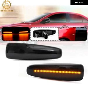 2個 ダイナミックウィンカー サイドマーカー シーケンシャルライト 三菱 ランサーエボリューション エボX アウトランダースポーツ RVR ASX ミラー ジュ