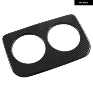 スバル クロストレック 2023 2024 車用 リアウォーターカップ ホルダー カバー トリム アクセサリー ABS カーボン