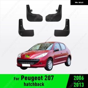 プジョー 207 ハッチバック 2006 - 13 フェンダー マッドガード マッド フラップ ガード スプラッシュ フラップ マッドガード 車
