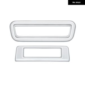 車用シルバー多機能 ボタン トリム フレーム カバー マツダ CX-60 2022-2023 RHD カーアクセサリー