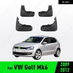 フォルクスワーゲン VW ゴルフ 6 MK6 2009 - 12 フェンダー マッド フラップ スプラッシュガード マッドガード マッド フラップ カーアクセサリー