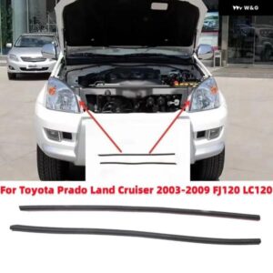2個 車用フロント バンパー ヘッドライト シーリングビーディング ゴムライニングシーリングストリップ トヨタ プラド ランドクルーザー 2003-2009 FJ120