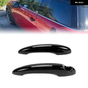 MINI COOPER S R55 R56 R58 R59 2001-2016 外装 ドアハンドル カバー ステッカー グロスブラック DIY 外装 ドアハンドル リニューアル