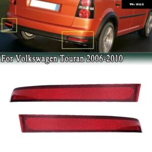 リア バンパー リフレクター フォルクスワーゲン トゥーラン 2006-2010 バック左右シグナル反射ストリップ バルブ 無 1T0945105A 1T0945106A