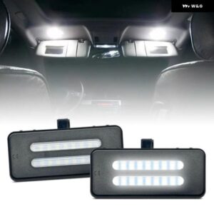 BMW X1 E84 X3 F25 X5 E70 X6 E71 E72 E90 E91 E92 E60 E61 ホワイトLEDサンバイザー バニティミラー ライト 2個