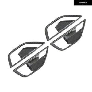 スバル クロストレック 2023 2024 車用インナー ドアハンドル ボウルカバー トリム アクセサリー ABS カーボン