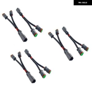 6X Y型リード DEUTSCH DT DTP 2ピンソケットアダプタ LEDポッド作業灯 RETROCONNECTORS 配線