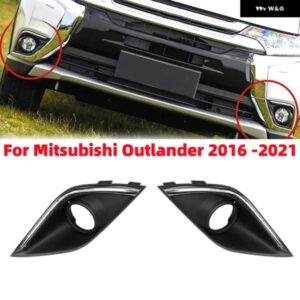 1/2個 フロント バンパー フォグランプ カバー 三菱 アウトランダー 2016-2021