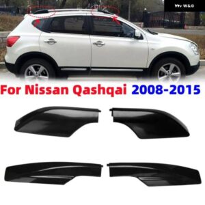 1/4個 車 フロントリア ルーフラックカバー ルーフラゲッジバーレールエンドシェル カバー 日産 キャシュカイ 2008-2015