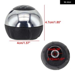 ギアノブヘッド 5速 シフト ノブ ギア シフト 図ストリート クロームブラック仕上げ 素材