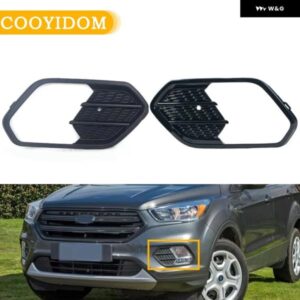 車用フロント バンパー フォグランプ フレーム グリル カバー フォード エスケープクーガ 2017 2018 2019 クロームフロント フォグランプ トリム カバー