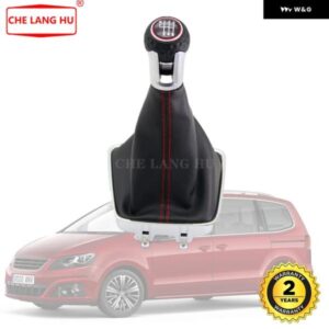 シート アルハンブラ 2011 - 15 カー スタイリング 6速ギアスティック シフト ノブ PUレザー ブーツ 付き