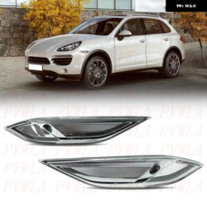 ポルシェ カイエン 2011 - 14 カーアクセサリー フロントウィンカーサイドライトランプ インジケーター 95863110100 95863110200