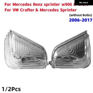 車用バックミラー ウィンカーランプ ハウジング VW CRAFTER 2006-2017 MERCEDES BENZ SPRINTER W906 CRAFT バルブ 無