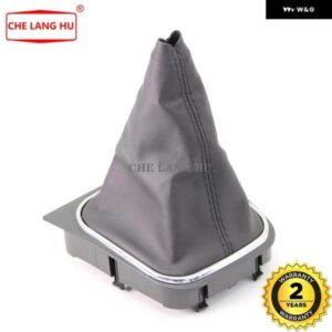 フォルクスワーゲン VW シロッコ 2009 - 14 カー スタイリング ギア シフト ノブ レザー ブーツ