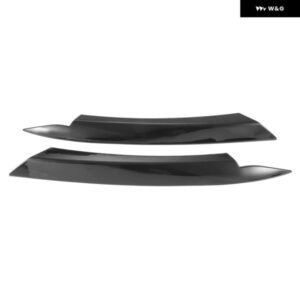 PASSAT B7 2010-2015 車用 ヘッドライト アイブロウ ABS ヘッドライト ランプ ステッカー カバー トリム アクセサリー - ブラック