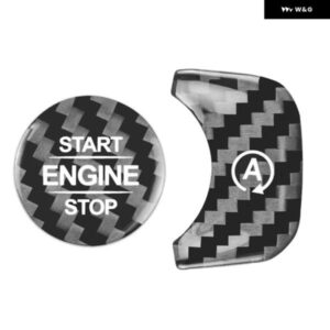 カーボン製車用 エンジン スタートストップ ボタン ステッカー メルセデス ベンツ GLS X167 GLE W167 W464 2020