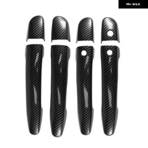 スポーツカーボン スタイル ドアハンドル カバー トリム マツダ 2 3 6 CX-3 CX-5 CX-9 キーレス