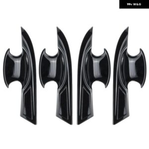 第10世代 シビック ABS 外装 ドアハンドル ボウルカバー トリム ホンダ シビック 2016-2021 グロスブラック