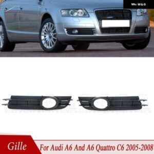 アウディ A6 A6 クワトロ C6 2005 2006 2007 2008 フォグランプ カバー フレーム レーシング グリル フロント グリル 車 4F0807682A 4F0807681A