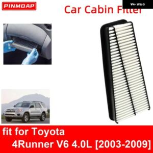 カー エンジン キャビンエア フィルター トヨタ 4RUNNER V6 4.0L 2003-2009 オート フィルター カー エンジン ボンファイバー CA9683 17801-0P010