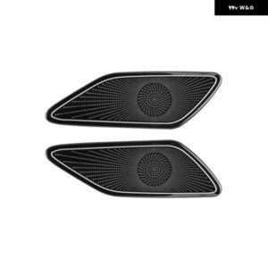 トヨタ アルファード 40系 2023年以降 フロントAピラー トライアングル オーディオ ステレオ スピーカー トリム カバー カーアクセサリー ブラック