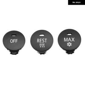 OFF/休止/最大気候 制御 ノブ パネル スイッチノブ ボタン エアコン ボタン リペアキャップ - BMW 5シリーズ E60 E61