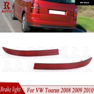 レッドリア バンパー リフレクター ブレーキランプ VW トゥーラン 2008 2009 2010 偽ライト 装飾 ライト