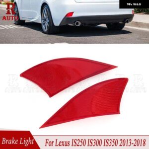 レクサス IS250 IS300 IS350 2013 - 18 リア テールライト ブレーキ フォグランプ レッド カーリア バンパー リフレクター ライト