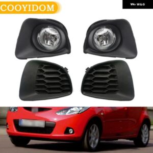 フロント バンパー フォグ ライトドライビングランプ ヘッドライト フォグランプ マツダ 2デミオハッチ2007-2010 ハッチバック ライト フォグランプ