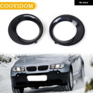 1ペア フロント バンパー ライトカバー フォグランプ フレーム BMW X3 E83 LCI 2007 2008 2009 2010 トリム プライム カーアクセサリー 51113423790