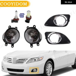 フォグランプ LED フォグランプ ヘッドライト フォグランプ クローム フォグランプ カバー グリル ベゼル スイッチ トヨタ カムリ XV40 2010 2011 車
