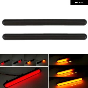 13CM/24CM LED テールライト 12V 24V 流れるDRL ランニングライト リアブレーキランプ ウィンカーランプ アンバー ライト 車 トラック トレーラー