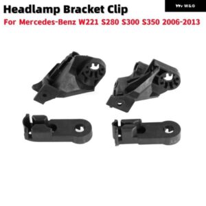 車用 ヘッドランプ ブラケット クリップ ブラック 足固定爪 ヘッドライト ブラケット メルセデス ベンツ W221 S280 S300 S350 2006-2013
