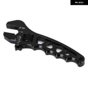 調整可能 AN 3 4 6 8 10 12 アルミレンチ ホース フィッティングツール アルミスパナ ホース フィッティングツール スパナ ブラック