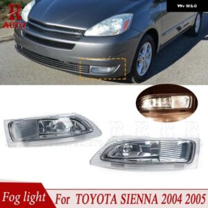 車用フロント バンパー フォグランプ アセンブリ トヨタ シエナ 2004 2005 ドライビング フォグランプ フォグランプ 電球 付き 81220-AE010 81210-AE010