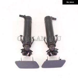 2個 左右 VW パサート B7 ヴァリアント ワゴン 2011 - 15 ヘッドライト ウォッシャー スプレー ノズル シリンダー ジェット キャップ