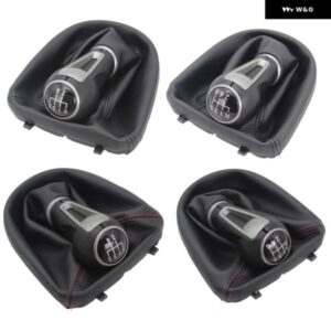 5/6速MT車用ギアスティック シフト ノブ PUレザー ブーツ シート レオン 2006 - 12