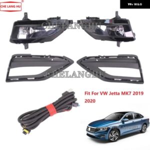 VW JETTA MK7 2019 2020 カー スタイリング フロント フォグランプ フォグランプ 電球 と グリル 付き