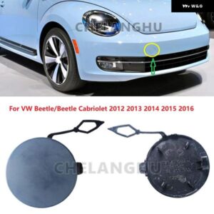 VW ビートル / カブリオレ 2012 - 16 フロント バンパー トウアイヒッチカバー キャップ プライム仕上げ
