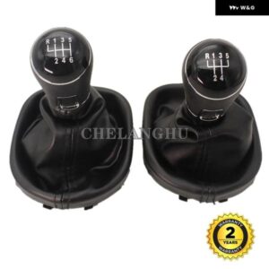 フォルクスワーゲン VW キャディ 2011 - 15 カー スタイリング 5/6速 ギア シフト スティックノブ レザー ブーツ