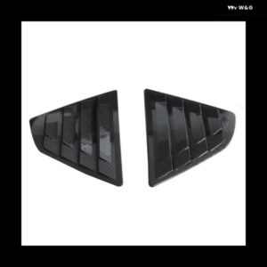 リアウィンドウサイドシャッターカバー トリム ステッカー 1組 セダン 8代目 2018-2023 ベントスクープ 装飾