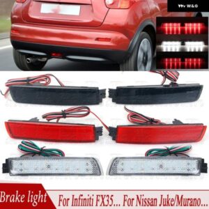 2個 LED リア バンパー リフレクター ブレーキライト ストップランプ リバースライト 日産 ジューク Z51 ムラーノ インフィニティ FX35 FX37