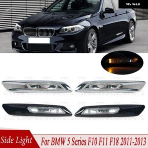 コーナープレートランプ フェンダー マウント サイド マーカーライト 63137154167 63137154168 BMW 5シリーズ F10 F11 2011 - 14-2017