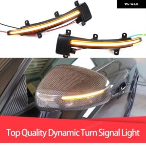2Xダイナミックサイドミラー ウィンカーライト LED ウィンカーランプ アウディ TT TTS TTRS MK2 8J 2006-2014 R8 42 2007-2015