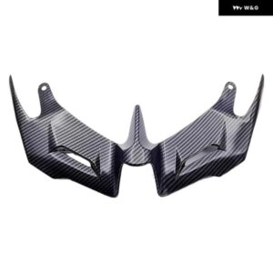 オートバイ 用フロントエアロダイナミック ウィングレット ウインドシールド フェアリング ウィング ヤマハ YZF R3 R25 2014 - 2021 カーボンパターン