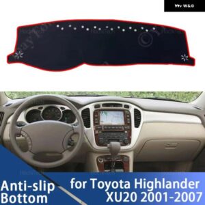 滑り止めマット ダッシュボード カバー パッド サンシェード ダッシュマット カーペット カーアクセサリー トヨタ ハイランダー XU20 2001-2007