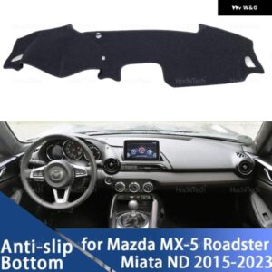 自動車 ダッシュボード カバー ダッシュマットボード パッド カーペット ダッシュマット UVカットマット マツダ MX-5 ロードスター ミアータ ND 2015-2023