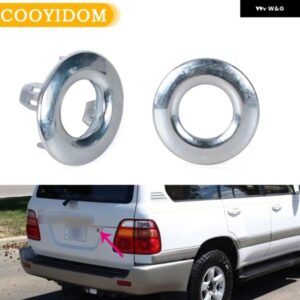 テール トランク ロックカバー リング トヨタ ランドクルーザー 4500 4700 LC100 1998-2007 テールゲートロック トリム サラウンド ベゼル 69563-60010